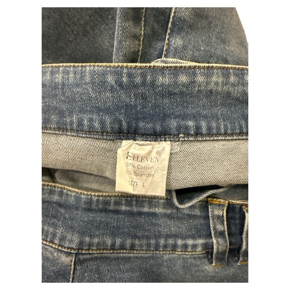 Trendy Denim Mini Skirt by Blank NYC - Classic Blue - Picture 3 of 3